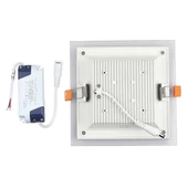 V-TAC süllyeszthető mennyezeti szögletes üveg LED panel 12W hideg fehér - SKU 4741