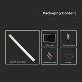 LED Solar Tri-Proof Light 12000mm 18W With Sensor and RF Control 3 in 1 IP65