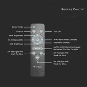 LED Solar Tri-Proof Light 12000mm 18W With Sensor and RF Control 3 in 1 IP65