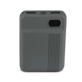 V-TAC szürke, 10000mAh powerbank, kijelzővel - SKU 8852