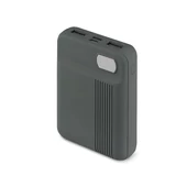 V-TAC szürke, 10000mAh powerbank, kijelzővel - SKU 8852