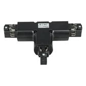 V-TAC T alakú tracklight sín csatlakozó, fekete - SKU 3524