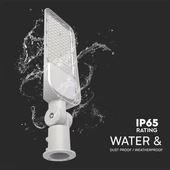 V-TAC utcai LED lámpa, térvilágító alkonyszenzoros lámpatest 100W természetes fehér - SKU 2120434