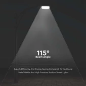 V-TAC utcai LED lámpa, térvilágító ledes lámpatest 100W hideg fehér - SKU 7891