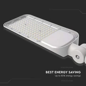 V-TAC utcai LED lámpa, térvilágító ledes lámpatest 100W természetes fehér, 110 Lm/W - SKU 20426