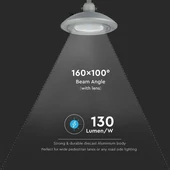 V-TAC utcai LED lámpa, térvilágító ledes lámpatest 100W természetes fehér - SKU 545