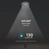 V-TAC utcai LED lámpa, térvilágító ledes lámpatest 100W természetes fehér - SKU 783