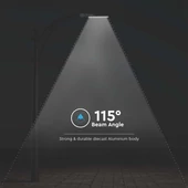 V-TAC utcai LED lámpa, térvilágító ledes lámpatest 150W hideg fehér, 115 Lm//W - SKU 2120429