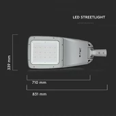 V-TAC utcai LED lámpa, térvilágító ledes lámpatest 160W természetes fehér - SKU 543