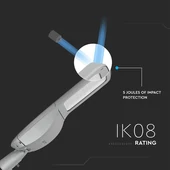 V-TAC utcai LED lámpa, térvilágító ledes lámpatest 160W természetes fehér - SKU 543