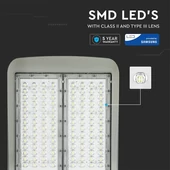 LED Street Light SAMSUNG CHIP - 200W 6400K Clas II Aluminium  Dimmable 140LM/W