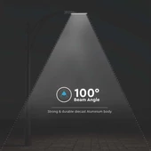V-TAC utcai LED lámpa, térvilágító ledes lámpatest 50W hideg fehér, 100 Lm/W - SKU 20425