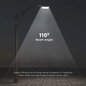 V-TAC utcai LED lámpa, térvilágító ledes lámpatest 50W természetes fehér - SKU 215271