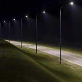 V-TAC utcai LED lámpa, térvilágító ledes lámpatest 70W hideg fehér, 110 Lm/W - SKU 20439