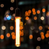 V-TAC Vintage 2W borostyán E27 ART filament T30 LED égő, 1800K - SKU 217473