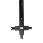 V-TAC X alakú tracklight sín csatlakozó, fekete - SKU 3526
