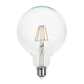 V-TAC 12W E27 hideg fehér filament G125 LED égő, 125 Lm/W - SKU 217455
