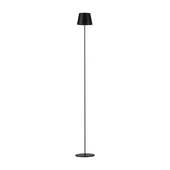 Black LED stand lamp with battery, 4W, 3000K, touch dimming