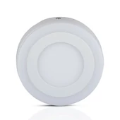 6W+2W LED Surface Panel Downlight - Round 4500K                        EMC+CR80