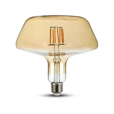 V-TAC 8W borostyán E27 meleg fehér filament LED égő - SKU 2790