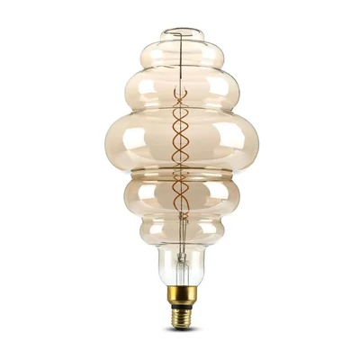 V-TAC 8W füstözött E27 meleg fehér dimmelhető filament LED égő - SKU 7465
