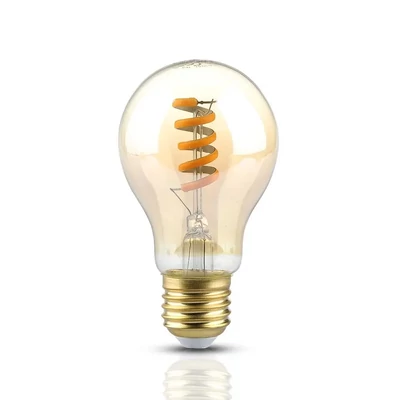 V-TAC 4W borostyán E27 meleg fehér filament LED égő - SKU 7335