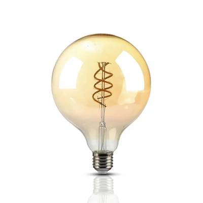V-TAC 6W borostyán E27 meleg fehér filament LED égő - SKU 7328