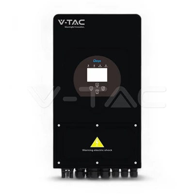 V-TAC feketeházas háromfázisú Deye SUN-12K-SG04LP3-EU, 12kW hibrid napelem inverter - SKU 12307