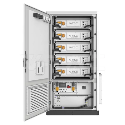 V-TAC kültéri 233kWh magasfeszültségű akkumulátor szett, beépített vízhűtéssel - SKU 12328