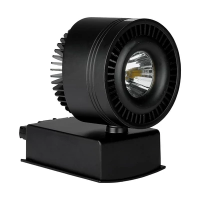 V-TAC LED sínes spotlámpa állítható CRI&gt;95 33W napfény fehér, fekete házzal - SKU 1235