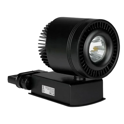 V-TAC LED sínes spotlámpa állítható CRI>95 45W napfény fehér, fekete házzal - SKU 1238