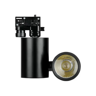 V-TAC LED sínes spotlámpa állítható CRI>95 30W hideg fehér, fekete házzal - SKU 1297