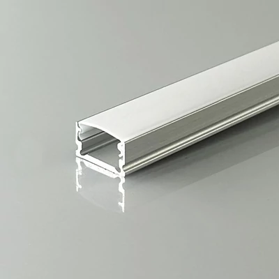 V-TAC falon kívüli alumínium LED szalag profil fehér fedlappal 13,2x8mm, 2m hosszú - SKU 24300