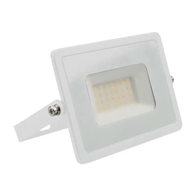 V-TAC E-széria LED reflektor 30W természetes fehér, fehér házzal - SKU 215956