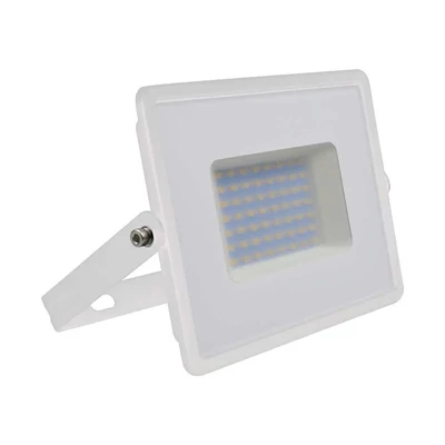 V-TAC E-széria LED reflektor 50W hideg fehér, fehér házzal - SKU 215963