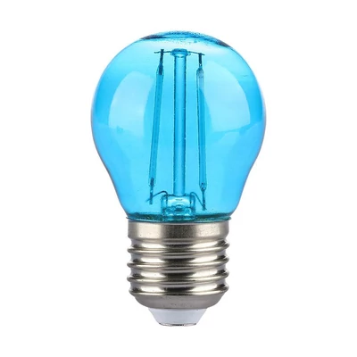 V-TAC 2W E27 kék filament LED égő - SKU 7412