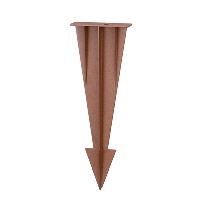 V-TAC földbe szúrható tüske SKU 24091 oszlophoz, Corten barna, 27 cm, alumínium - SKU 24094
