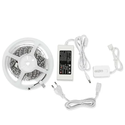 V-TAC 10W okos LED szalag szett, 5m, RGB - SKU 2583