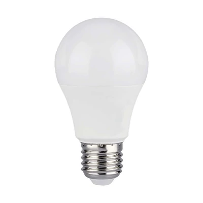 V-TAC 8.5W E27 RGB+ Természetes fehér A60 LED égő, 24 gombos távirányítóval  - SKU 2928