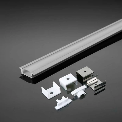 Led Strip Mounting Kit With Diffuser Aluminum 2000* 24.7*7MM White Housing