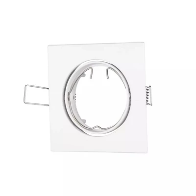 V-TAC GU10 LED spotlámpa keret, fehér billenthető lámpatest - SKU 3590
