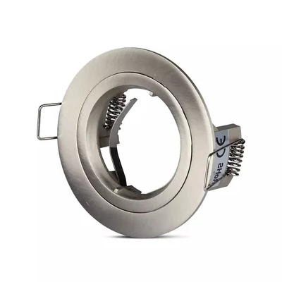 GU10 Fitting Round Satin Nickel