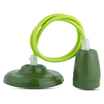 Porcelan Lamp Pendant Green