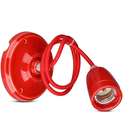 Porcelan Lamp Pendant Red