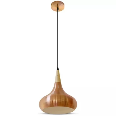 Pendant Light Red Bronze Canopy Metal Lamp Shape ф260