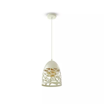 Pendant Light Matt White With White Canopy