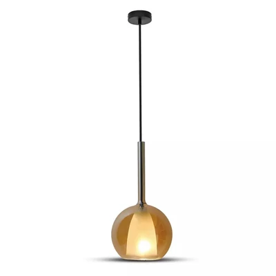 Pendant Light Modern Double Glass Amber+White Ф180мм