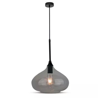 Pendant Light Modern Black Glass Sleek   Ф280мм