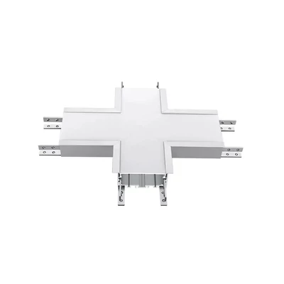 V-TAC ezüst, 70mm X alakú toldó süllyeszthető lineáris LED lámpákhoz 16W természetes fehér - SKU 394