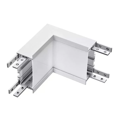 V-TAC fehér, 90mm L alakú toldó süllyeszthető lineáris LED lámpákhoz 10W természetes fehér - SKU 396